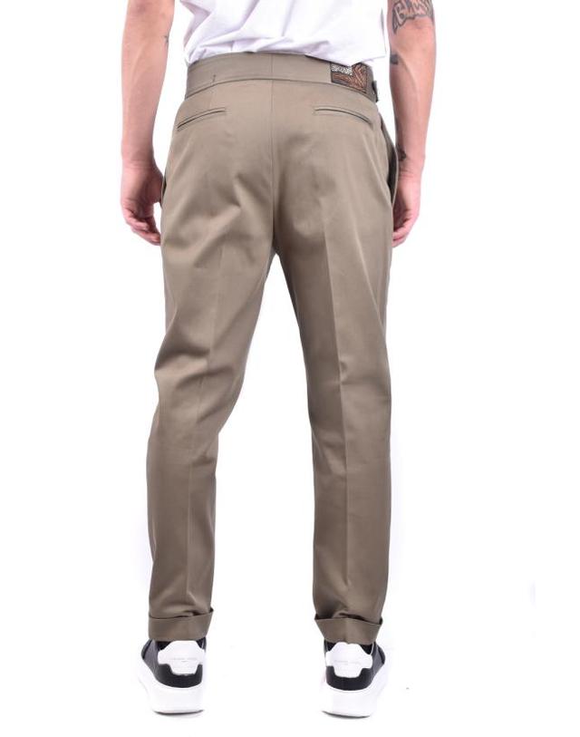 로베르토 카발리 [해외직구] 22SS 로베르토 카발리 스트레이트 팬츠 ORT204 FN06304749 Khaki 착용컷