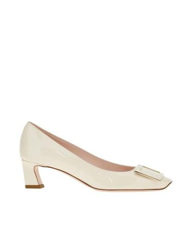 [해외직구] 26FW 로저비비에 트럼펫 메탈 버클 펌프스 RVW44815280D1P White
