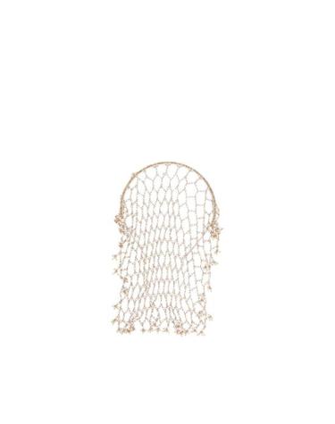 [해외직구] 26SS 로산티카 헤어 액세서리 510 CARMEN L PEARL GOLD WHITE