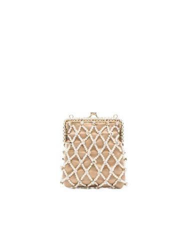 [해외직구] 26FW 로산티카 클러치 파우치 B18435 ETEREA PEABE GOLD NEUTRALS