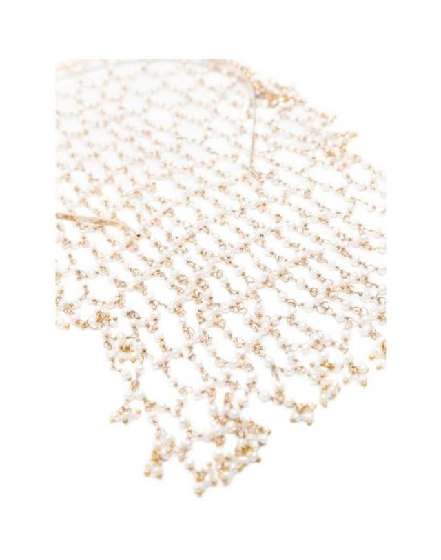 로산티카 [해외직구] 26SS 로산티카 헤어 액세서리 510 CARMEN L PEARL GOLD WHITE 착용컷