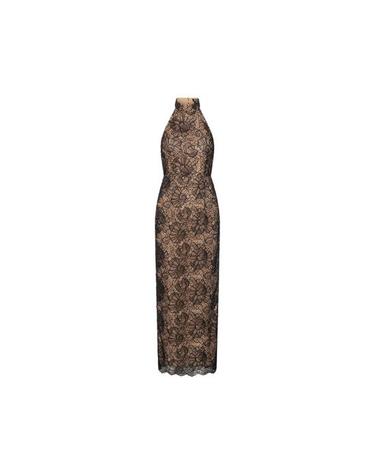 [해외직구] 26FW 로테이트 롱 원피스 116266100 LACE HALTE 100 BLACK NEUTRALS
