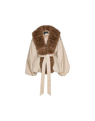 [해외직구] 26FW 로테이트 무스탕 115145532 FAUX FUR 532 NEUTRALS BROWN