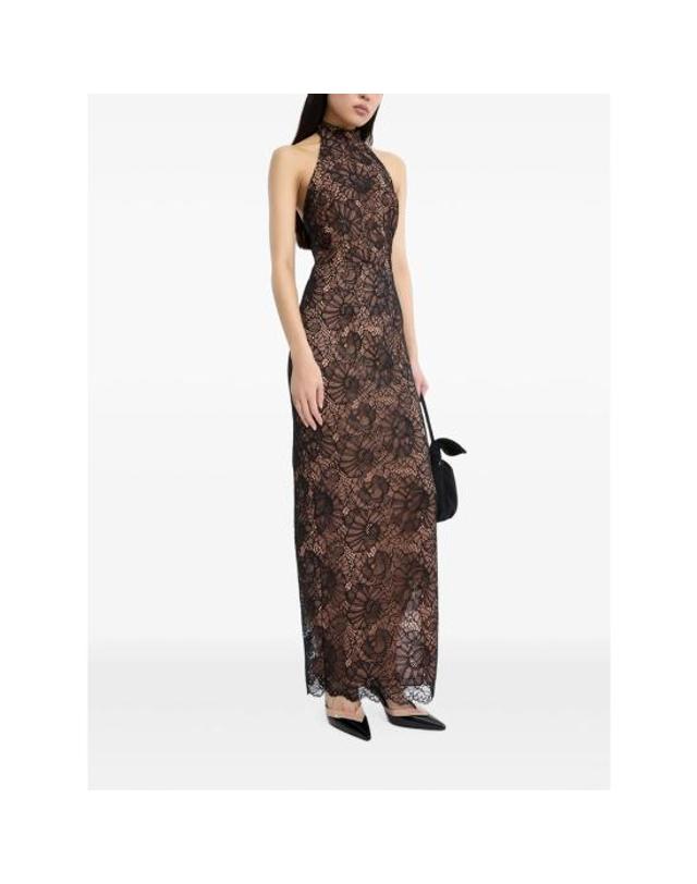 로테이트 [해외직구] 26FW 로테이트 롱 원피스 116266100 LACE HALTE 100 BLACK NEUTRALS 착용컷