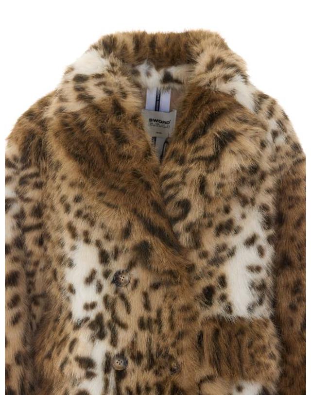 스워드 [해외직구] 26FW 스워드 코트 9081 LEOPARD Multicolor 착용컷