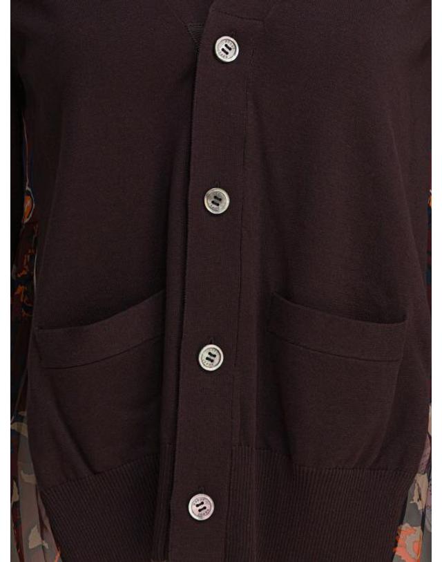 사카이 [해외직구] 25FW 사카이 가디건 25 07986616 Brown 착용컷