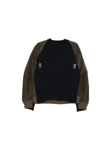 [해외직구] 26SS 사카이 스웨터 26 03941M 233 BLACK GREEN