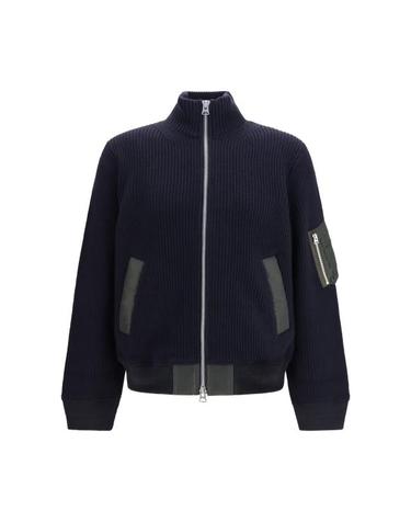 [해외직구] 26FW 사카이 피셔맨 울 니트 가디건 2604128M233 NAVY D KHAKI