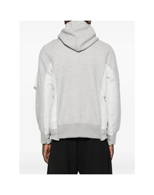 사카이 [해외직구] 26SS 사카이 후드 티셔츠 SCM 325 381 GREY WHITE 착용컷