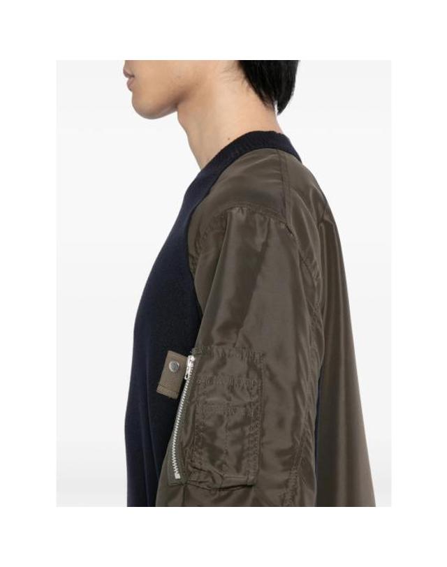 사카이 [해외직구] 26SS 사카이 스웨터 26 03941M 233 BLACK GREEN 착용컷