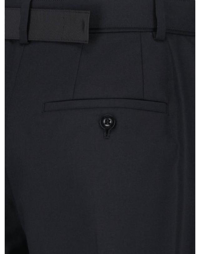 사카이 [해외직구] 26FW 사카이 스트레이트 팬츠 26 08572001 Black 착용컷