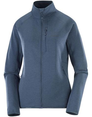 [해외직구] 26FW 살로몬 에센셜 라이트웜 풀짚 플리스 자켓 LC2647600 BLUE