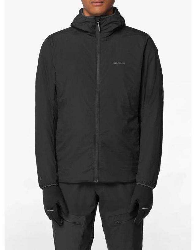 살로몬 [해외직구] 26FW 살로몬 마운틴 플렉스 후드 자켓 LC2298000DEEP BLACK 착용컷