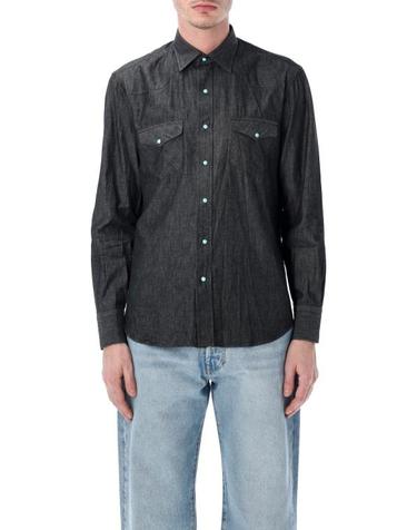 [해외직구] 26SS 살바토레피콜로 긴팔 셔츠 TEXANAOR193 0 BLACK WASH