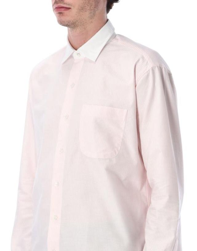 살바토레 피콜로 [해외직구] 26SS 살바토레피콜로 긴팔 셔츠 ALBERTOLS364 0 PINK WHITE 착용컷