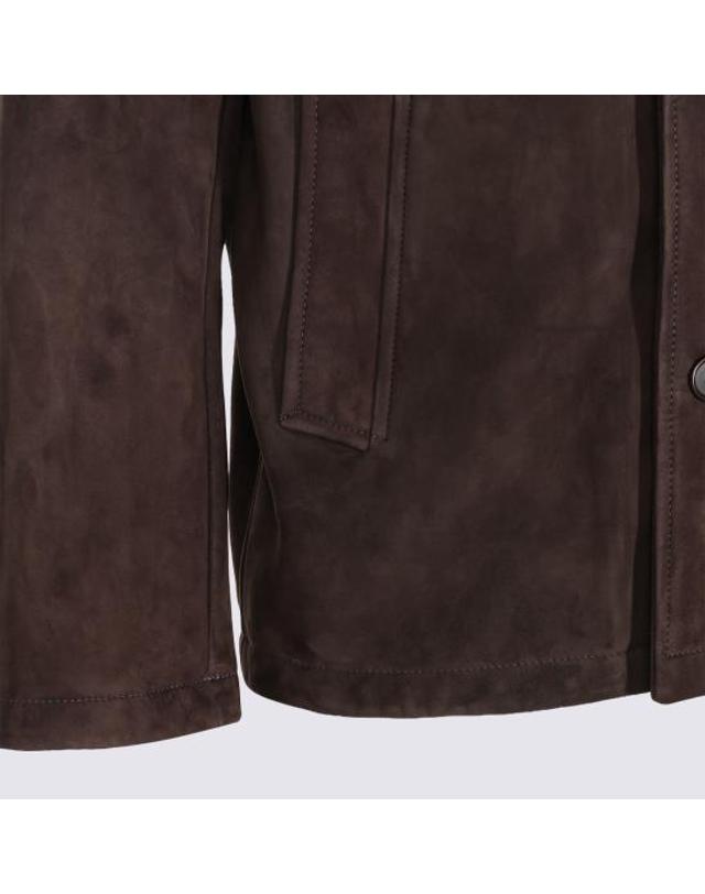 살바토레 산토로 [해외직구] 26FW 살바토레 산토로 가죽 자켓 51692 CAYDARK BROWN 착용컷