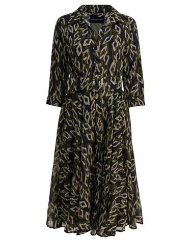 [해외직구] 25FW 사만다 성 롱 원피스 ASTERMULTI CHAIN BIG DARK BLACK OLIVE GREEN Green