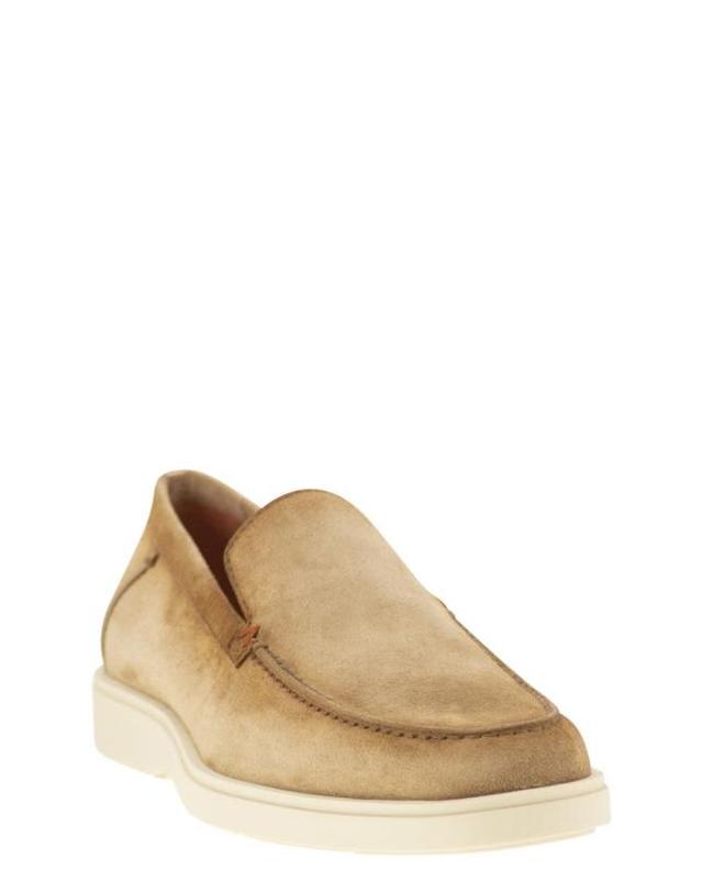 산토니 [해외직구] 24FW 산토니 로퍼 MGDT17824TICBGEX C30 BEIGE 착용컷