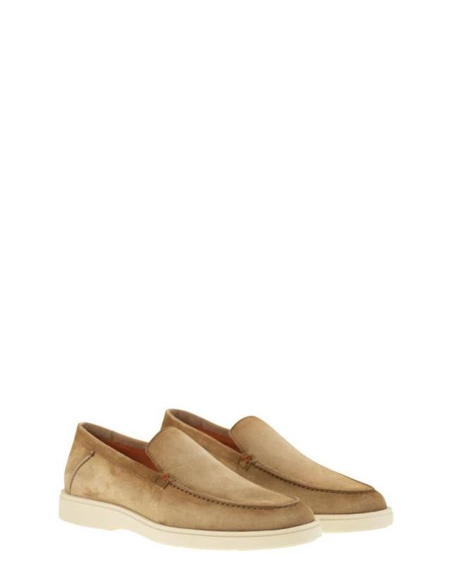 산토니 [해외직구] 24FW 산토니 로퍼 MGDT17824TICBGEX C30 BEIGE 착용컷