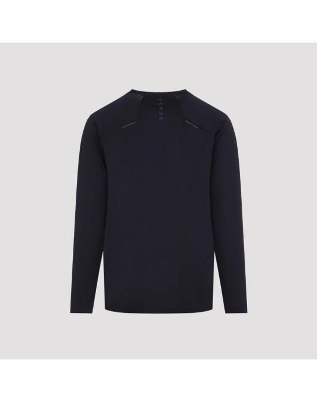 씨세 [해외직구] 26FW 씨세 긴팔 티셔츠 LR040 TJ014 B62 MIDNIGHT BLUE 착용컷