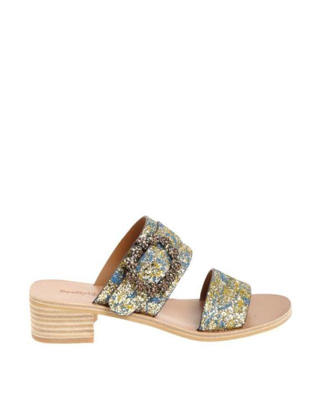 씨 바이 끌로에 [해외직구] 18SS 씨바이클로에 뮬 슬리퍼 SB30122024 Multicolour 착용컷