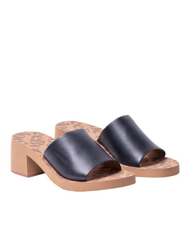 씨 바이 끌로에 [해외직구] 24SS 씨바이클로에 뮬 슬리퍼 SB38212A 999 NERO 착용컷