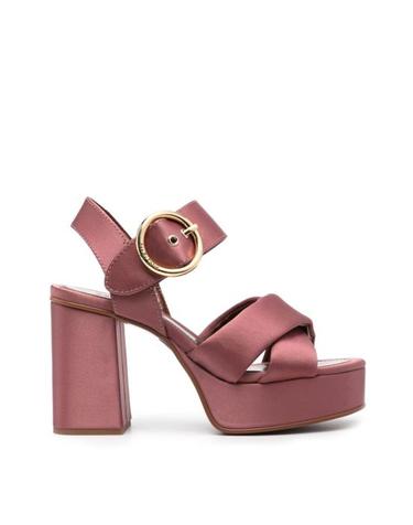 [해외직구] 24FW 씨바이클로에 샌들 SB36033C dark pink satin ROSA ANTICO
