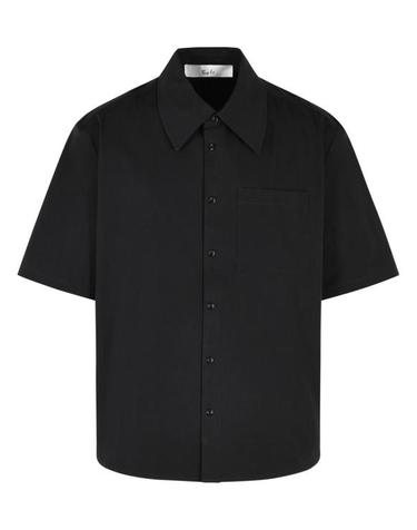 [해외직구] 26SS 세퍼 반팔 셔츠 MSS26WAYLONBLABLACK FINE POPLIN
