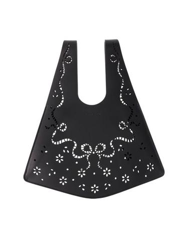 [해외직구] 26FW 시몬로샤 미니 레이저컷 쇼퍼 백 BAG2260840BLACK