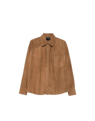 [해외직구] 26SS 시모네타 셔츠 S06SH98S1 NOISE BROWN