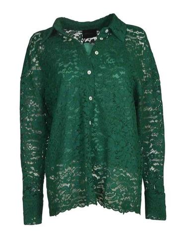시모네따 [해외직구] 26SS 시모네타 블라우스 S06SH97T117SMERALDO385 DARK GREEN
