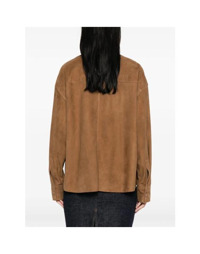 시모네따 [해외직구] 26SS 시모네타 셔츠 S06SH98S1 NOISE BROWN 착용컷