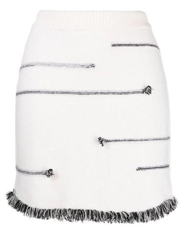 [해외직구] 22FW 소니아리키엘 스커트 22H04J12 W02 White