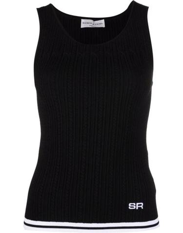 [해외직구] 22SS 소니아리키엘 탑 122EC065BH 001 Black