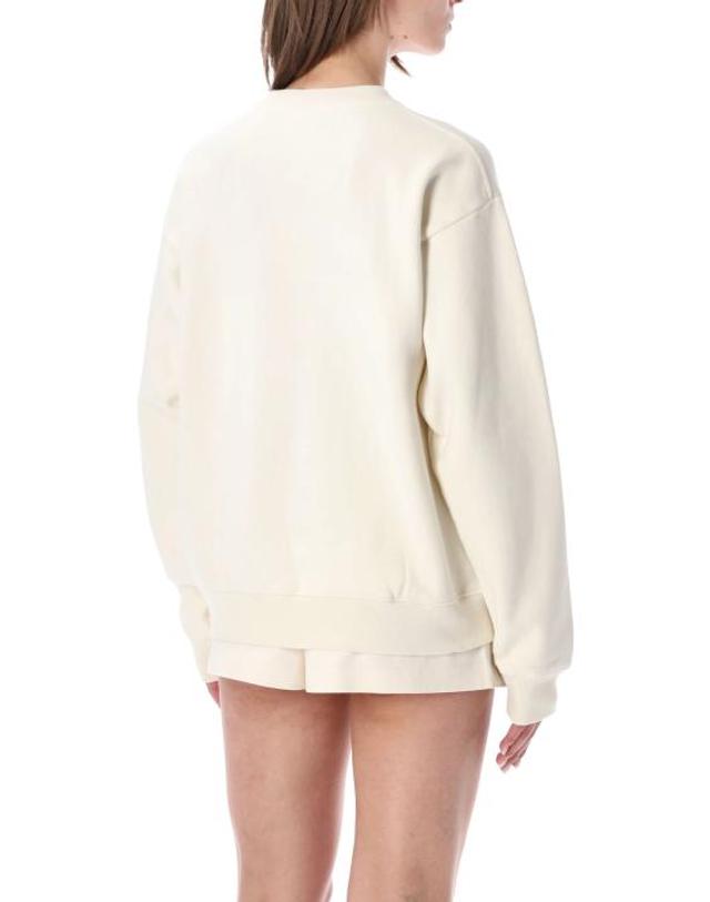 스포티앤리치 [해외직구] 26SS 스포티앤리치 스웨터 ST09876218WH37 3911 ECRU NAVY 착용컷