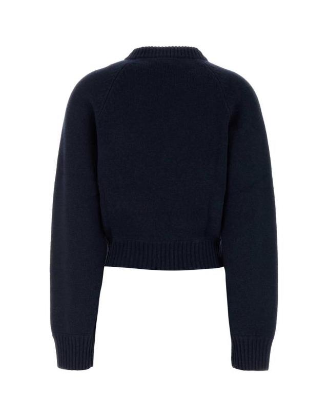스포티앤리치 [해외직구] 26FW 스포티앤리치 스웨터 WS11785000BL106 3902 NAVY 착용컷