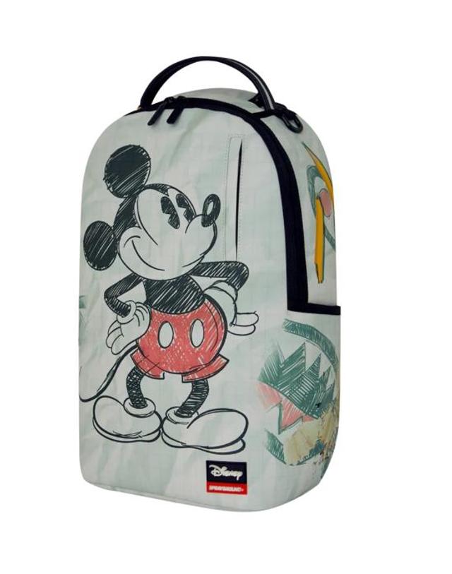 스프레이그라운드 [해외직구] 26FW 스프레이그라운드 백팩 B9128 DISNEY OLD SCHOOL MICKEY White 착용컷