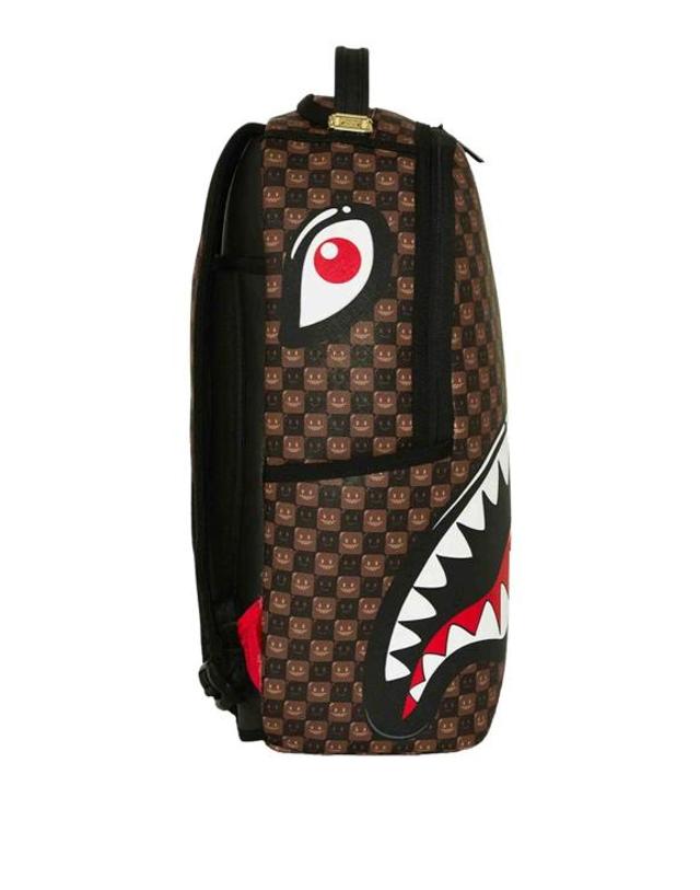 스프레이그라운드 [해외직구] 26FW 스프레이그라운드 백팩 B8634SHARKSINPARISWTFBUBBLE BROWN 착용컷