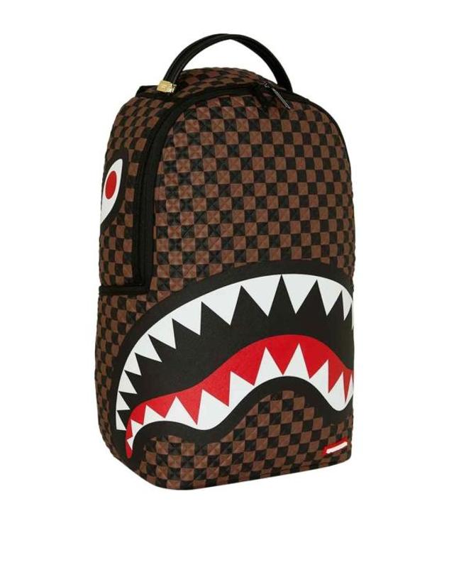스프레이그라운드 [해외직구] 26FW 스프레이그라운드 백팩 B8744SHARKSINPARISPYRAMID BROWN 착용컷