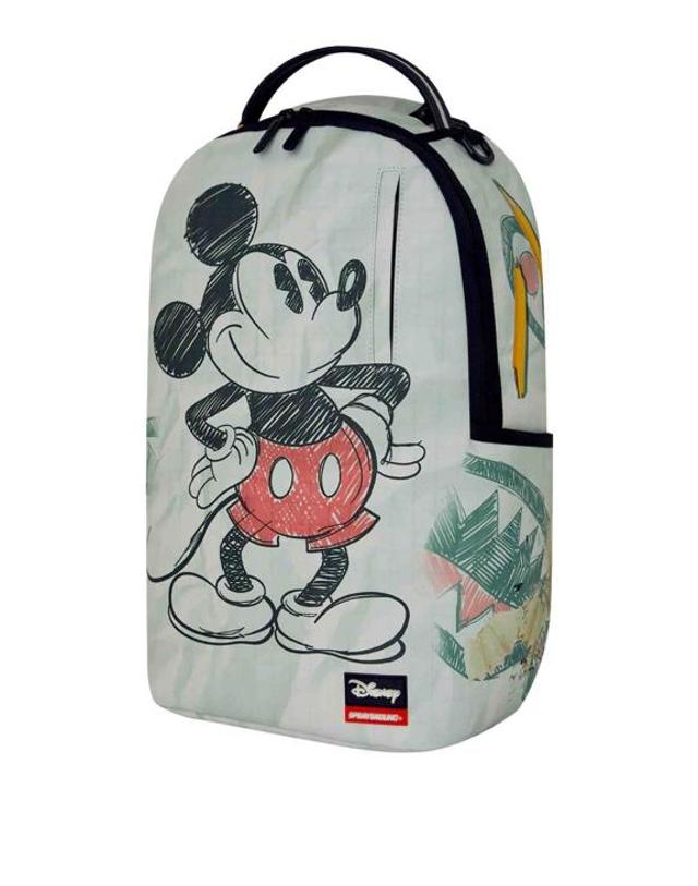 스프레이그라운드 [해외직구] 26FW 스프레이그라운드 백팩 B9128DISNEYOLDSCHOOLMICKEY WHITE 착용컷