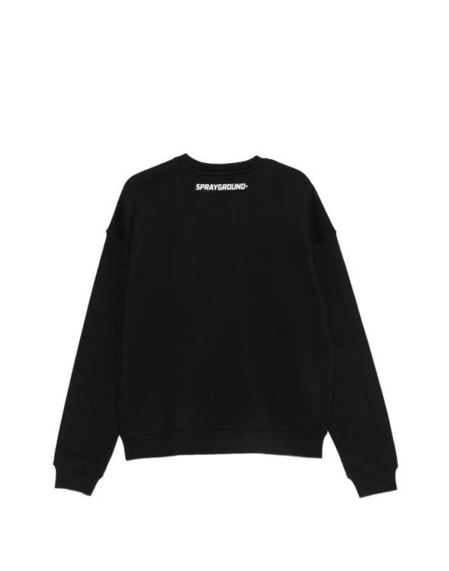스프레이그라운드 [해외직구] 26FW 스프레이그라운드 후드 티셔츠 SP947GBLK BLACK 착용컷