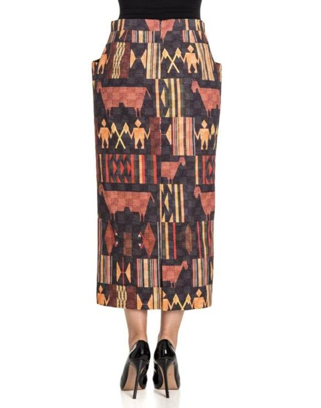 스텔라진 [해외직구] 17FW 스텔라진 미디 스커트 JG01600S29570036 Multicolour 착용컷