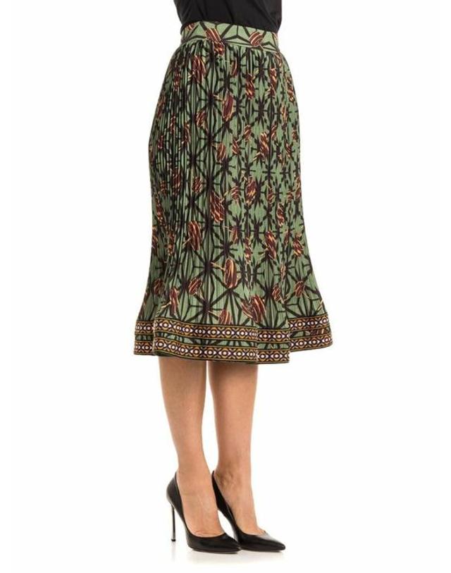 스텔라진 [해외직구] 17FW 스텔라진 미디 스커트 JG00181T93270063 Green 착용컷