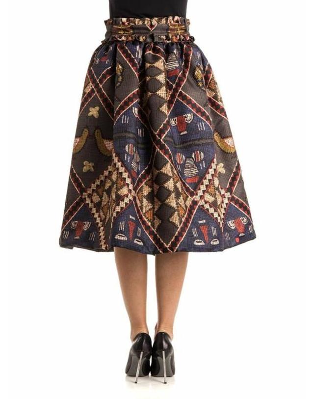 스텔라진 [해외직구] 17FW 스텔라진 미디 스커트 JG01900T93310069 Multicolour 착용컷