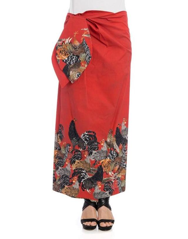 스텔라진 [해외직구] 17SS 스텔라진 롱 스커트 71J5511300 Red 착용컷