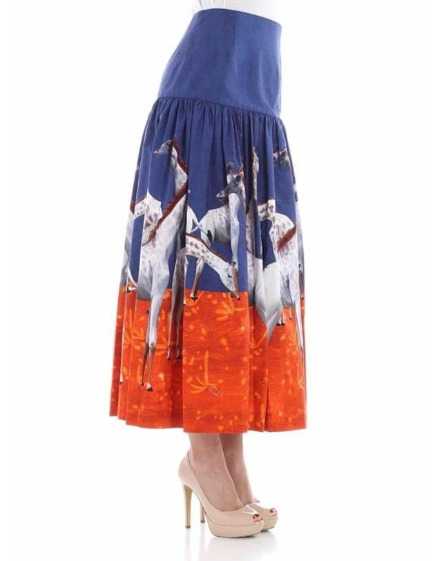 스텔라진 [해외직구] 18SS 스텔라진 롱 스커트 JG02680T95050088 Blue 착용컷