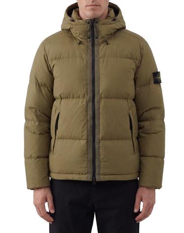 [해외직구] 26FW 스톤 아일랜드 매트 립스탑 코듀라 어드밴스드 패브릭스 디테처블 후드 티어 레지스턴트 다운 패딩 L2S154100013S0483 V005G MILITGREEN