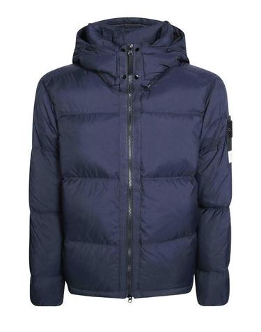 [해외직구] 26FW 스톤 아일랜드 매트 립스탑 코듀라 어드밴스드 패브릭스 디테처블 후드 티어 레지스턴트 다운 숏패딩 L2S154100013S0483V0020 BLUE