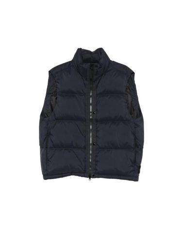 [해외직구] 26FW 스톤 아일랜드 매트 립스탑 코듀라 어드밴스드 패브릭스 집 포켓 라이트웨이트 다운 패딩 조끼 15G100004 S0483 V0020 BLUE