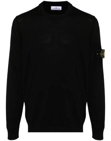 [해외직구] 26FW 스톤 아일랜드 라이트 RWS 퓨어 울 크루넥 스웨터 L2S155100071S00C4 V0029 BLACK